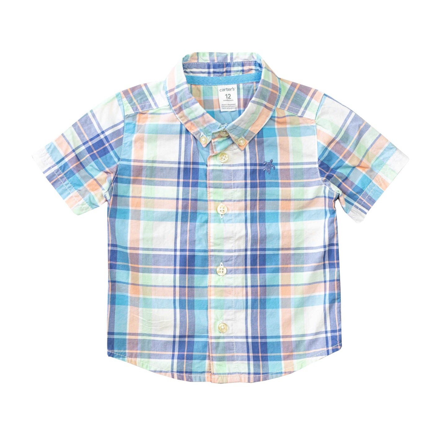 Camisa de varón con manga corta