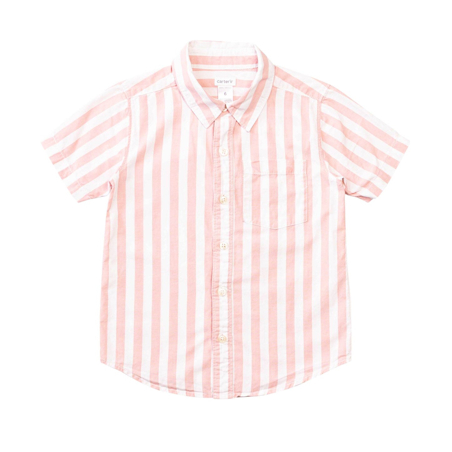 Camisa de varón con manga corta