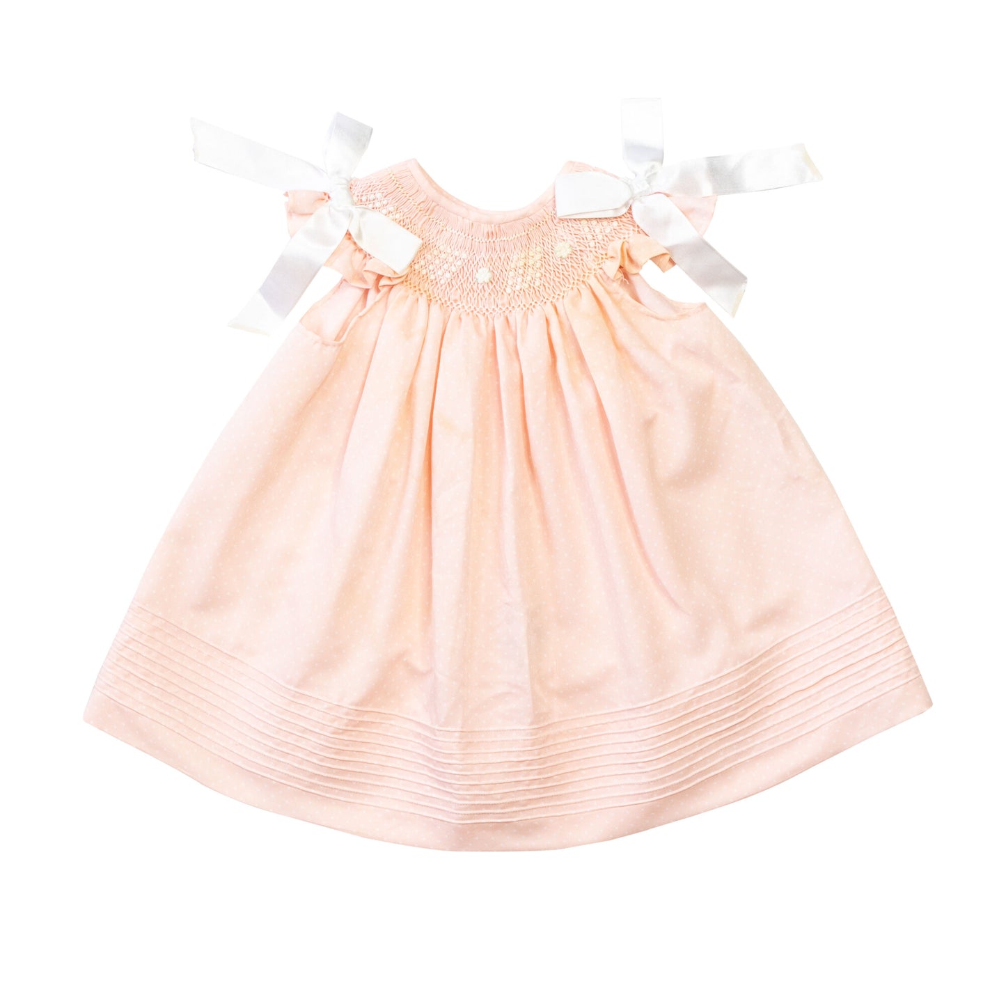 Vestido día niña bebé fiesta elegante sin mangas