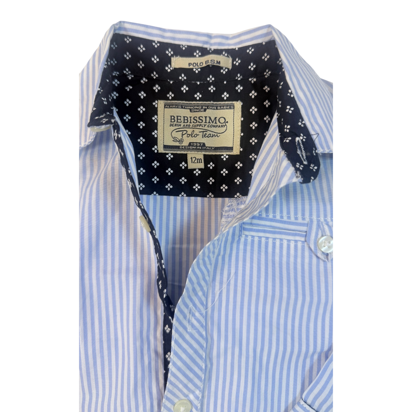 Camisa de Botones Talla 12M