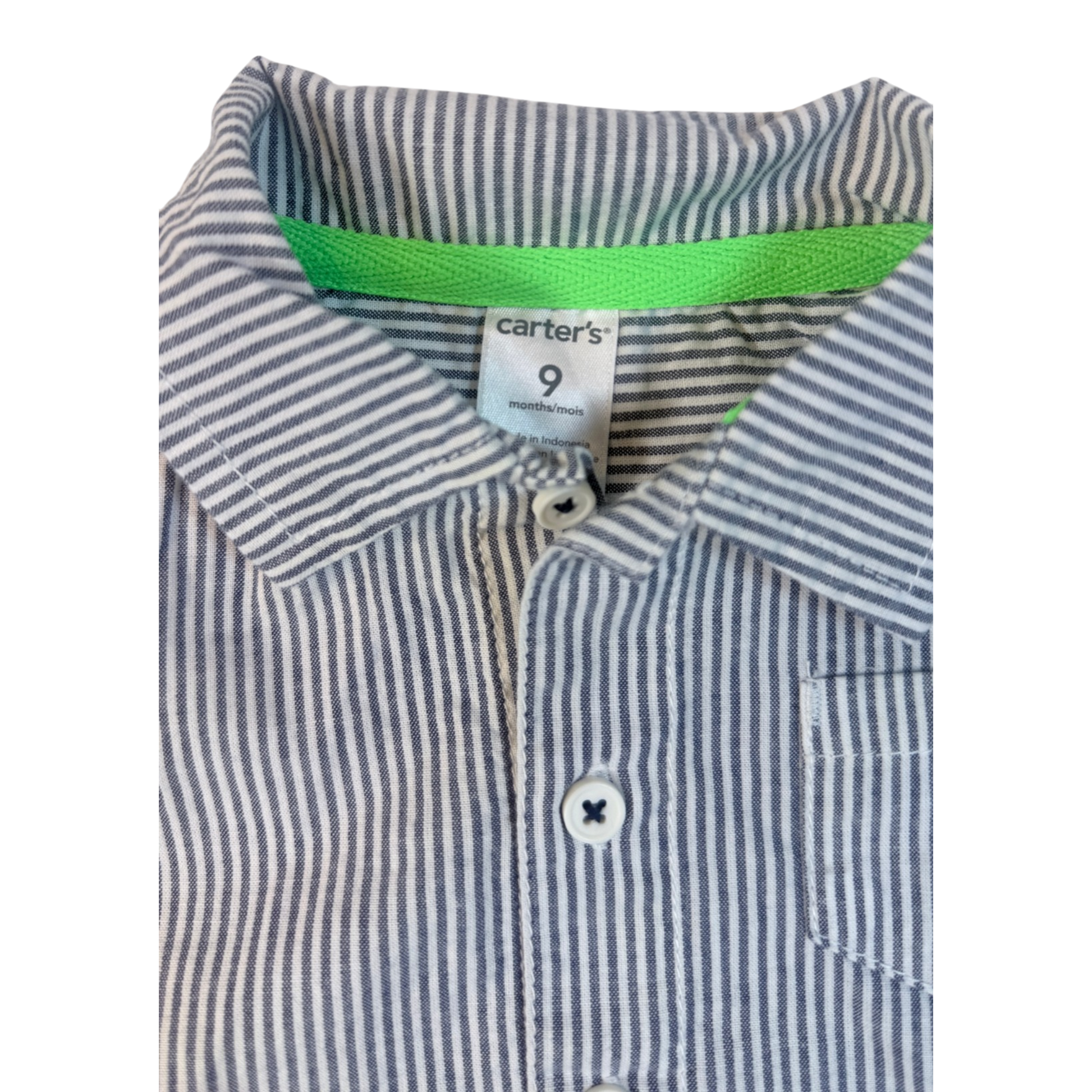 Camisa de Botones Talla 9M