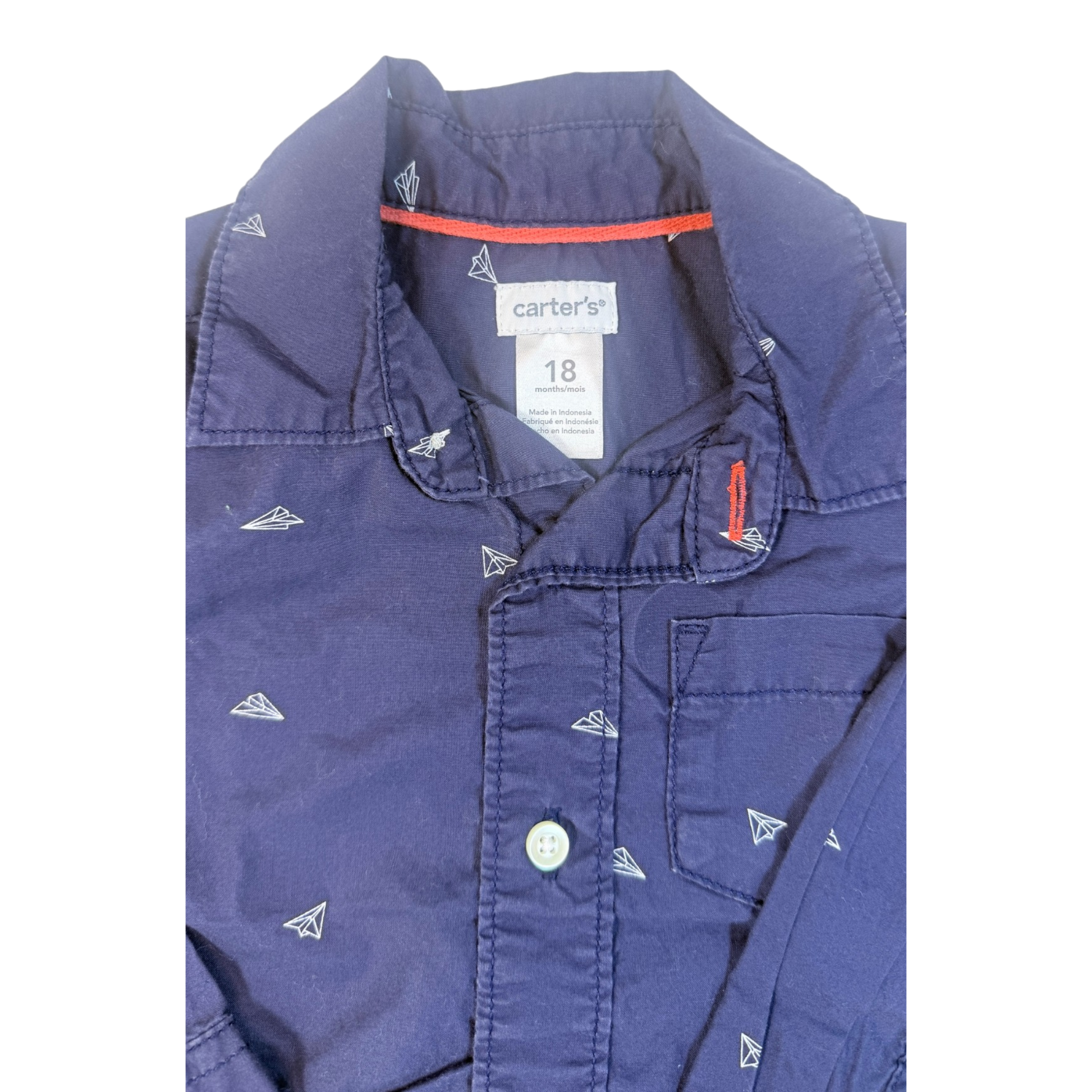 Camisa de Botones Talla 18M