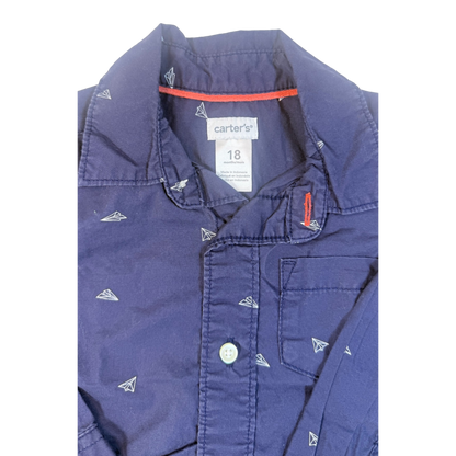 Camisa de Botones Talla 18M