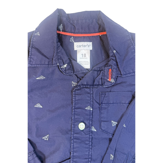 Camisa de Botones Talla 18M