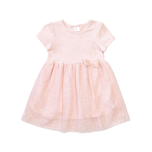 Vestido día niña manga corta